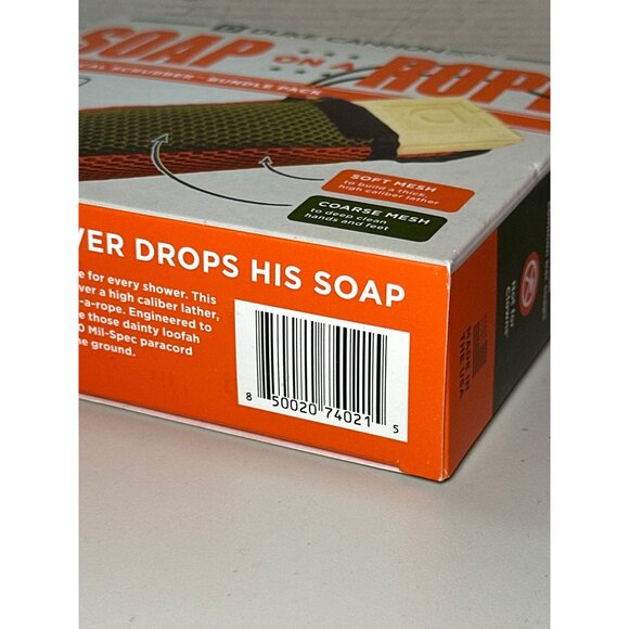 Duke Cannon Soap On a Rope Tactical Scrubber Pouch + Buffalo Trace Oak Barrel Bo - Picture 3 of 3